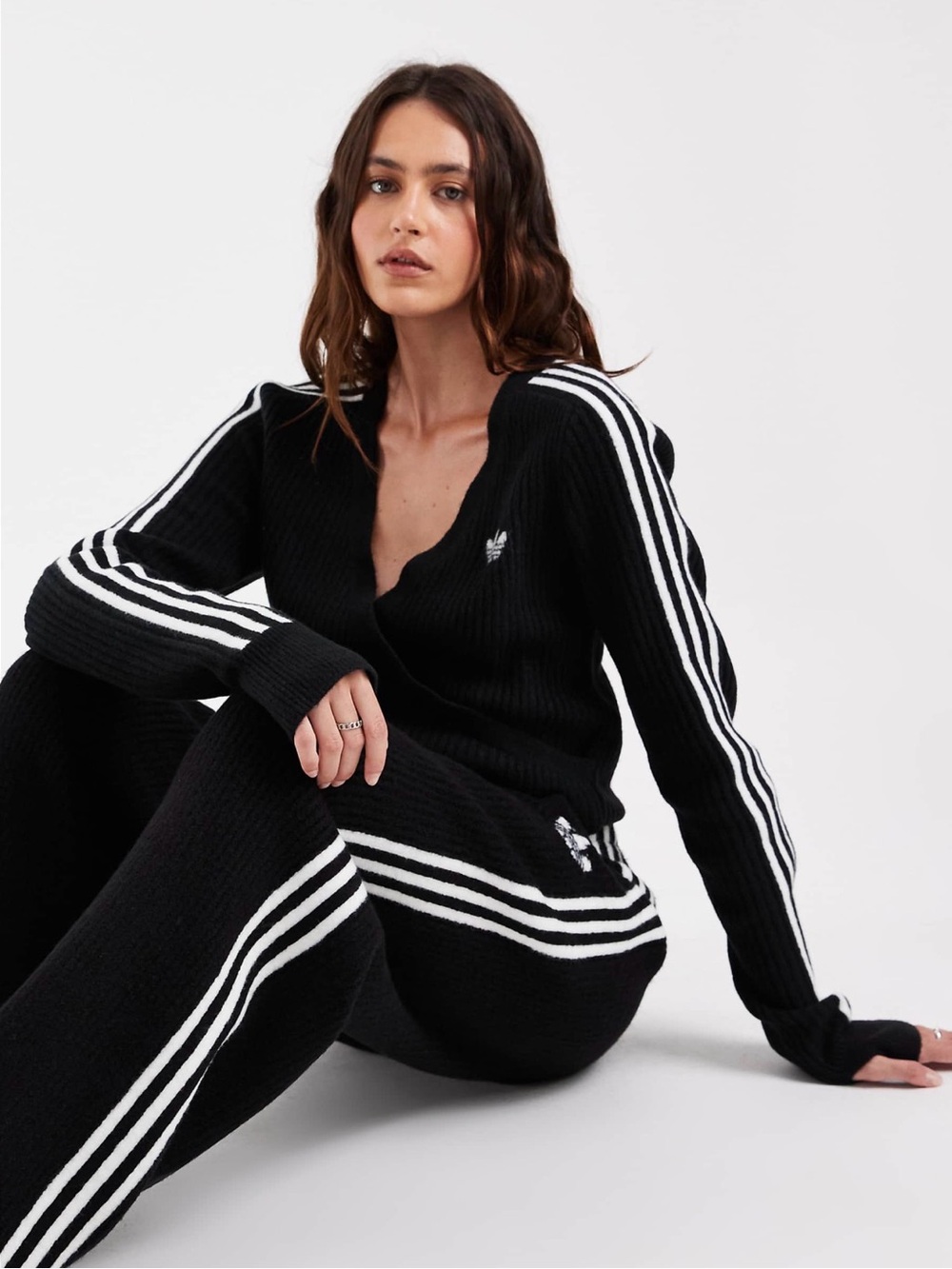 ADIDAS ORIGINALS BY JENNIE KNITTED WRAP AROUND CARDIGAN